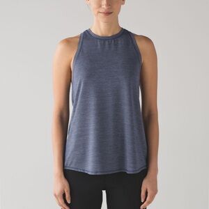 Lululemon Hot Like Agni Singlet Heathered Astro Blue 6